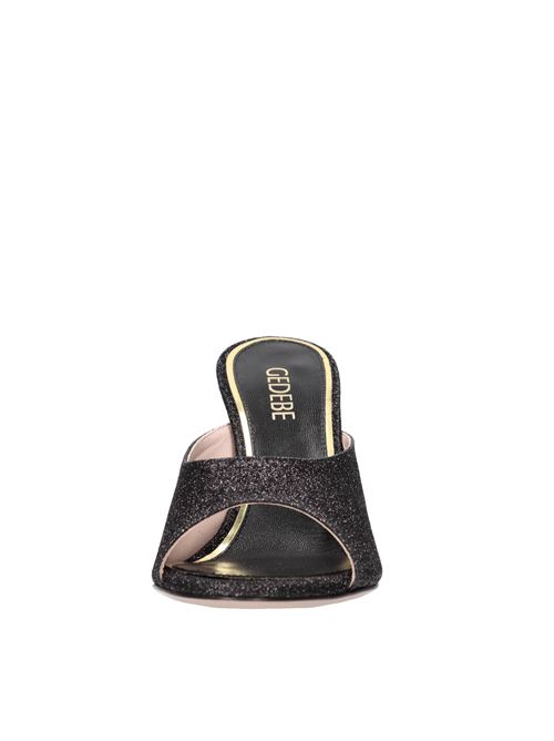 Mules modello EMILY in pelle e glitter GEDEBE | EMILY 105 GLITTERNERO